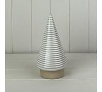 Four Candle Satchville Glazed Ceramic Tree Ornament With Textured Detail