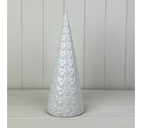 Four Candle Satchville Glazed Ceramic Tree Ornament With Textured Detail