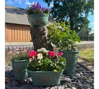 Four Candle Satchville Green Round Love Heart Tree Planter