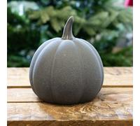 Four Candle Satchville Grey Ceramic Pumpkin