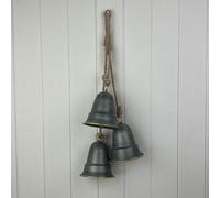 Four Candle Satchville Metal Hanging Bells