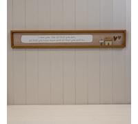 Four Candle Satchville Rectangle Wooden Home Sign