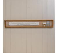 Four Candle Satchville Rectangle Wooden Home Sign