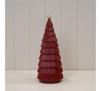 Four Candle Satchville Red Ceramic Tree Ornament