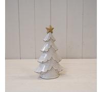 Four Candle Satchville Stone Glazed Ceramic Christmas Tree With Star