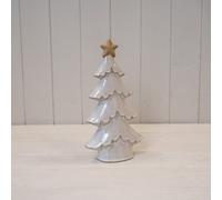 Four Candle Satchville Stone Glazed Ceramic Christmas Tree With Star
