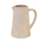 Four Candle Small Natural Ceramic Olive Branch Jug 13cm Four Candle Natural Small