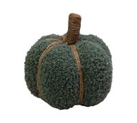 Four Candle Small Sage Green Fabric Pumpkin Decoration Four Candle Green