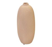 Four Candle Tall Tan Textured Stone Vase Four Candle Tan