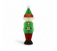 Four Candle Traditional Paper Elf Christmas Decoration 100Cm