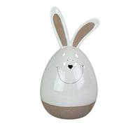 Four Candle White Ceramic Rabbit Decoration 22.5cm Four Candle White