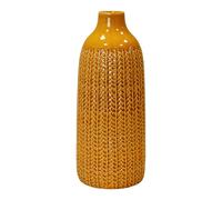 Four Candle Yellow Ceramic Decorative Bottle Vase Four Candle Yellow