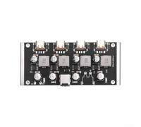 Four Channel 65 W Fast Charging Module with USB-C and DC 5.5 x 2.5 mm, PD 3.0/QC 3.0, Input 12-30 V, Compact for Smartphone, Tablet and Laptop