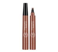 Four Claw Eyebrow Pencil - Sweatproof Liquid Brow Pen | 4 Fork Tip Tool for Natural Hair-Like Strokes | Long-Lasting Smudge-Proof Makeup