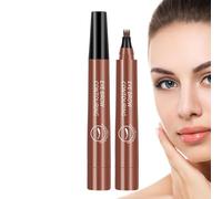 Four Claw Eyebrow - Waterproof Brow Pen | Liquid Pencil, Long Lasting Makeup Tool, 4 Fork Tip Eyebrow Pen for Precise Shaping Filling Styling Cosmetic Kit Beauty Accessory