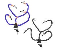 Four Claw Soldering Station - Multifunctional Welding | Auxiliary Tool Kit | PCB Holder with 3 Flexible Arms and 4 Alligator Clamps | Third Hand Soldering