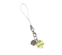 Four Clovers Phone Charm Keychain Lucky Acrylic Accessories Sparkling Crystal Phone Chain for Keys and Purse Decoration, Lucky Charm for Keys and Phones, フリーサイズ