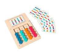 Four Color Chess Chess Educational Puzzle Game for Early Learning and Cognitive Skill Building Educational Logical Training Toy Family Board for Children Color Matching Puzzle for Kids Travel Friendly