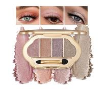 Four-Color Rose Nude Eyeshadow Palette: Highly pigmented, silky texture, non-powder, long-lasting. A four-color combination for a natural yet alluring look.