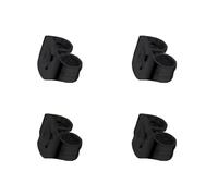 Four-color Stainless Steel Butterfly Clutch Earring Backs -Rainbow Rust-Proof Material, Comfortable Design, Value Pack of Two Pairs (Black, 316L Stainless Steel)