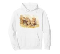 Four Cute San Diego Male Cheetah Cubs Born 2026 Pullover Hoodie