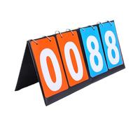 Four-Digit Scoreboard Flipper - 6.1 Inch, 4-Digit Score Scoreboard, Manual Counter Scoreboard | Multi Sports Scoring Tool Board for Football Basketball Table Tennis Training