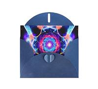 Four Dimensional Space Greeting Cards For All Occasions - Blank Greeting Cards With Envelopes, Holiday Cards 4x6 Inches (Horizontal) Blue