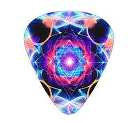 Four Dimensional Spaceguitar Plectrums 12 Piece Set, 3 Thicknesses For Acoustic Guitar, Bass Guitar, &Electric Guitar And More.