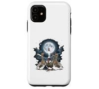 Four Ducks Howling at The Moon Funny Pet Parody Duck Case for iPhone 11