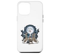 Four Ducks Howling at The Moon Funny Pet Parody Duck Case for iPhone 12 Pro Max