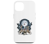 Four Ducks Howling at The Moon Funny Pet Parody Duck Case for iPhone 13
