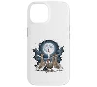 Four Ducks Howling at The Moon Funny Pet Parody Duck Case for iPhone 14