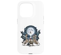 Four Ducks Howling at The Moon Funny Pet Parody Duck Case for iPhone 15 Pro