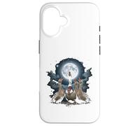 Four Ducks Howling at The Moon Funny Pet Parody Duck Case for iPhone 16