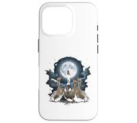 Four Ducks Howling at The Moon Funny Pet Parody Duck Case for iPhone 16 Pro