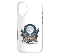 Four Ducks Howling at The Moon Funny Pet Parody Duck Case for iPhone 17