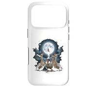 Four Ducks Howling at The Moon Funny Pet Parody Duck Case for iPhone 17 Pro