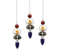 Four Elements Gemstone Pendulum Jasper, Adventurine