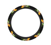 Four Elements Printed Steering Wheel Cover Elastic And Anti-Slip Protective Cover Suitable For Cars And SUVs