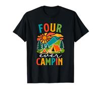 Four Ever Campin 4th Birthday Camping Summer Trip 4 Years Value Graphic T-Shirt