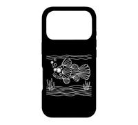 Four-Eyed Fish Line Art Aquarist Case for iPhone 17 Pro