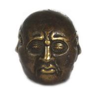 Four Face Buddha Brass Fengshui Ornament - 5Cm, Home Decor & Serenity