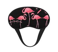 Four Flamingos Elastic Band Eye Mask for Sleeping, Blackout Sleep Mask Block Light, Comfortable Travel Nap