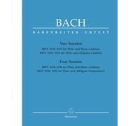 Four Flute Sonatas Johann Sebastian Bach Flute Book [Softcover] B