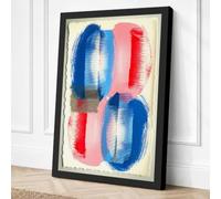 Four Forms in Motion Abstract Canvas Wall Art Print 36x24 Inch