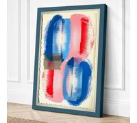 Four Forms in Motion Abstract Canvas Wall Art Print 36x24 Inch (91 x 61 cm)