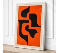 Four Forms in Motion Canvas Wall Art Print 18x12 Inch (46 x 30 cm)