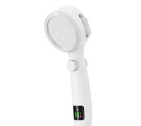 Four Function Hand-held pressurized Filter Shower Head with Temperature Display and Multiple Spray Modes in The Bathroom