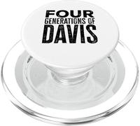 Four Generations of Davis Family Reunion Name Design PopSockets PopGrip for MagSafe