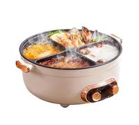 Four Grid Multifunctional Stew Pot, 6L Large Capacity Four-Grid Integrated Electric Cooker, Compartment Divider Cooker, Various Flavor Chinese Shabu for Home Party,Four Grid,7L